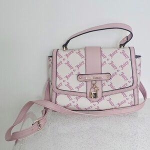 Juicy Couture Pink and Cream Crossbody Bag